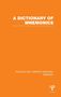 Various: A Dictionary of Mnemonics (PLE, Buch