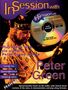 Titel: "In Session with Peter Green". Eine Person spielt Gitarre, daneben eine CD mit Audio und Notationen., Noten