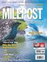 "The MILEPOST", Alaska Travel Planner 2026, 78th Edition. Naturkulisse: Wasserfall fließt in grüner Landschaft.
