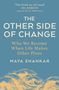 "The Other Side of Change" von Maya Shankar. Zitate von Brené Brown und Mel Robbins. Illustration einer Welle.