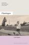 Das Buchcover zeigt den Titel "Flamingos" von Gail Hughes. Ein Schwarzweißfoto zeigt eine Person am Straßenrand., Buch