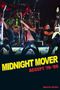 "Midnight Mover" in gelb, "Accept '79-'96" in rot. Rockband spielt leidenschaftlich auf der Bühne.