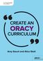 "Create an Oracy Curriculum" in einem Kreis, Autoren: Amy Gaunt und Alice Stott. Links ist ein Logo. Rechteck mit "John Catt"., Buch