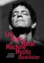 Texte: "Lou Reed Metal Machine Mystic. David Holzer." Schwarz-weiß Portrait eines Mannes mit geschlossenen Augen., Buch