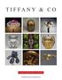 TIFFANY & CO oben, "THE FASHION ICONS" auf rotem Banner. Darunter: "Unofficial and unauthorised". Neun Bilder von dekorativen Objekten.