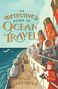 "The Detective's Guide to Ocean Travel" und "Nicki Greenberg." Illustration eines Schiffsdecks mit Menschen und Rettungsbooten.