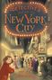 Illustration eines belebten New Yorker Theaterviertels mit Titel: "The Detective's Guide to New York City" und Autor "Nicki Greenberg"., Buch