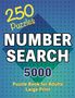 Cs Puzzle Books: Number Search Puzzle Book 250 Games, Buch