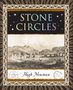 „STONE CIRCLES“ und „Hugh Newman“. Illustration von Steinkreisen in einer Landschaft, umgeben von dekorativen Mustern., Buch