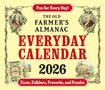 Old Farmer'S Almanac: The 2026 Old Farmer's Almanac Everyday Box Calendar, Kalender, Kalender