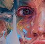 Der Text "Jenny Saville aCa'Pesaro" steht in großer, blauer Schrift auf einem hellen Hintergrund., Buch