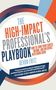 "The High-Impact Professional's Playbook" von Devon Fritz. Tipps zur Karriere- und Einflusssteigerung. Buntes, dynamisches Design.