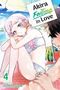 „Akira Failing in Love“ steht auf einem Zettel. Anime-Stil: Mädchen im Bikini sitzt unter einem Sonnenschirm., Buch