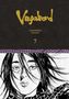 „Vagabond, Takehiko Inoue, 7.“ Ein Manga-Cover mit einem detaillierten Schwarz-Weiß-Porträt einer Person., Buch