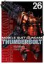 „MOBILE SUIT GUNDAM THUNDERBOLT 26“; mechanischer Anzug mit der Nummer 96, starke Akzente in Rot und Schwarz., Buch