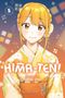 „5“, „HIMA-TEN!“, „Story and Art by Genki Ono“. Eine blonde, lächelnde Frau im Kimono vor farbigem Hintergrund., Buch