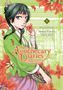 „The Apothecary Diaries: Maomao's Notes on the Inner Palace“. Eine junge Frau in grünem Kimono mit roten Lilien., Buch