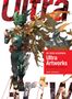 "My Hero Academia: Ultra Artworks" steht zentral. Illustration eines Charakters in heroischer Pose mit dynamischem Umhang.