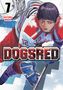 "7 Satoru Noda DOGSRED" in fetter Schrift. Eine dynamische Illustration eines Eishockeyspielers in Aktion., Buch