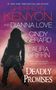 Texte: Sherrilyn Kenyon, Dianna Love, Cindy Gerard, Laura Griffin, Deadly Promises. Frau im Mantel vor Abendhimmel.