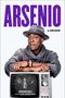 Texte: "ARSENIO", "A MEMOIR", "ARSENIO HALL WITH ALAN EISENSTOCK". Ein Mann mit Hut lehnt an einem alten Fernseher., Buch