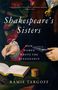 „Shakespeare's Sisters: How Women Wrote the Renaissance“ von Ramie Targoff. Eine Hand schreibt mit Feder, Blumen im Hintergrund.