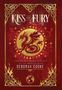 "Kiss of Fury", "The Dragonfire Novels", "Deborah Cooke". Ein Drache in rotem und goldenem Ornamentstil.
