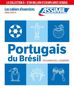 "Portugais du Brésil - 200 exercices + corrigés." mit Illustrationen von brasilianischen Symbolen wie Fußball, Christusstatue., Buch