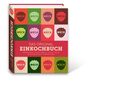 "Das Original Einkochbuch. Grundlagen, Rezeptideen, Tipps & Tricks. Buntes Cover mit Erdbeer-Illustrationen."