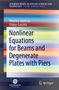Maurizio Garrione: Nonlinear Equations for Beams and Degenerate Plates with Piers, Buch