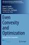 María D. Fajardo: Even Convexity and Optimization, Buch