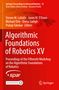 Algorithmic Foundations of Robotics XV, Buch