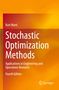 „Kurt Marti, Stochastic Optimization Methods, Applications in Engineering and Operations Research, Fourth Edition.“ Orange Hintergrund.