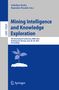 Mining Intelligence and Knowledge Exploration, Buch