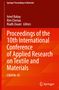 Proceedings of the 10th International Conference of Applied Research on Textile and Materials, Buch
