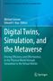 "Digital Twins, Simulation, and the Metaverse" steht vor einem abstrakten, blau-grünen Hintergrund mit dem Springer-Logo.