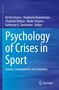 Text: "Psychology of Crises in Sport: Causes, Consequences and Solutions." Hintergrund: Blautöne, Springer-Logo unten rechts.
