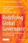 „Redefining Global Governance“: Buchcover in Orange mit Kreismustern und Verlagslogo unten rechts., Buch