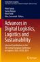 Buchtitel zu digitaler Logistik, Editoren-Personen genannt. Hintergrund in Rot-Orange, Springer-Logo unten.