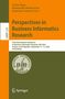 Perspectives in Business Informatics Research, Buch