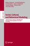 Social, Cultural, and Behavioral Modeling, Buch