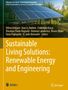 Titel: Sustainable Living Solutions: Renewable Energy and Engineering. Ein großes Solarpanel steht im Freien., Buch
