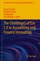 „The Challenges of Era 5.0 in Accounting and Finance Innovation“. Gelber Text auf blauem Hintergrund mit Logo., Buch