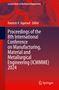 Proceedings of the 8th International Conference on Manufacturing, Material and Metallurgical Engineering (ICMMME) 2024, Buch