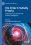 "The Cyber-Creativity Process" steht oben, darunter bunte, wirbelnde Linien mit Fokus auf einen leuchtenden Punkt., Buch