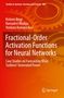Text "Fractional-Order Activation Functions for Neural Networks". Zahnrad-Hintergrund. Springer-Logo unten., Buch