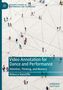 Buchcover mit Titel: "Video Annotation for Dance and Performance". Menschen sind aus der Vogelperspektive sichtbar., Buch