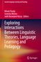 Titel: "Exploring Interactions Between Linguistic Theories, Language Learning and Pedagogy", rote und orangefarbene Verläufe., Buch