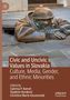 Titel: Civic and Uncivic Values in Slovakia. Statue eines Mannes, der aus einem Gullydeckel schaut., Buch