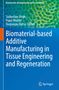 Buchtitel: "Biomaterial-based Additive Manufacturing in Tissue Engineering and Regeneration". Grünes Muster, blaues Design., Buch